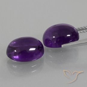 Shop natural 6.22ct ミディアムバイオレット アメジスト gems, 楕円形, from ブラジル at GemSelect. In stock, global shipping!