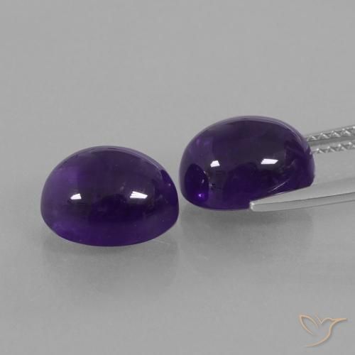 Shop natural 6.97ct ダークバイオレット アメジスト gems, 楕円形, from ブラジル at GemSelect. In stock, global shipping!