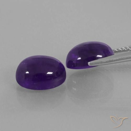 Shop natural 6.11ct ダークバイオレット アメジスト gems, 楕円形, from ブラジル at GemSelect. In stock, global shipping!