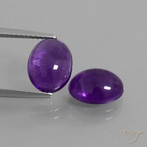 Shop natural 4.94ct ミディアムバイオレット アメジスト gems, 楕円形, from ブラジル at GemSelect. In stock, global shipping!