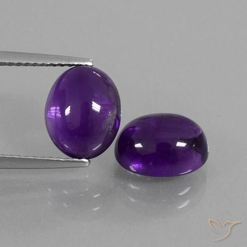 Shop natural 6.00ct ミディアムバイオレット アメジスト gems, 楕円形, from ブラジル at GemSelect. In stock, global shipping!