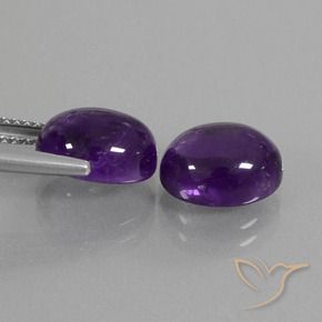 Shop natural 6.21ct ミディアムバイオレット アメジスト gems, 楕円形, from ブラジル at GemSelect. In stock, global shipping!