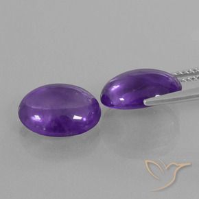 Shop natural 8.18ct ミディアムバイオレット アメジスト gems, 楕円形, from ブラジル at GemSelect. In stock, global shipping!