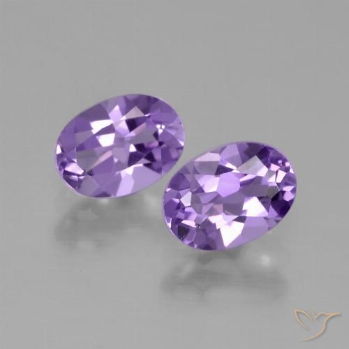 Shop natural 1.53ct ミディアム薄いバイオレット アメジスト gems, 楕円形, from ブラジル at GemSelect. In stock, global shipping!