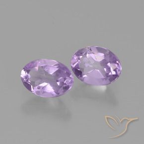 Shop natural 1.41ct 薄いピンクがかった紫 アメジスト gems, 楕円形, from ブラジル at GemSelect. In stock, global shipping!