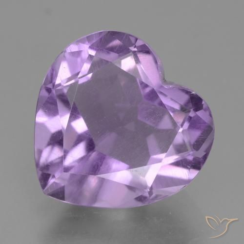 2.81ct 天然 ミディアムバイオレット アメジスト, 心臓, VS