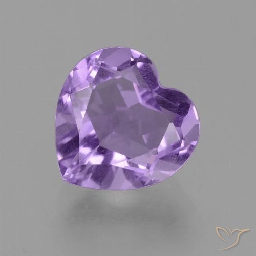 3.13ct 天然 濃い紫の色合い アメジスト, 心臓, VS