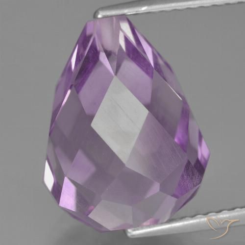9.36ct 天然 ピンクがかったバイオレット アメジスト, ブリオレット, VS