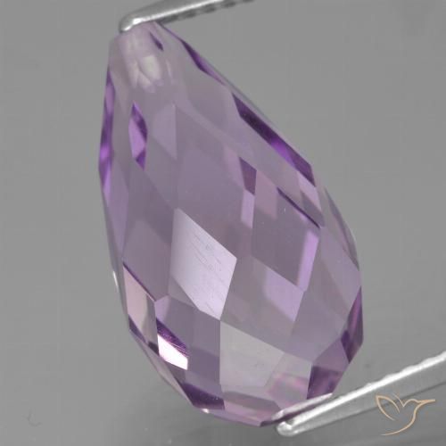 8.81ct 天然 ミディアムピンクがかったバイオレット アメジスト, ブリオレット, VS