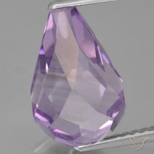 4.95ct 天然 ミディアムバイオレット アメジスト, ブリオレット, VS