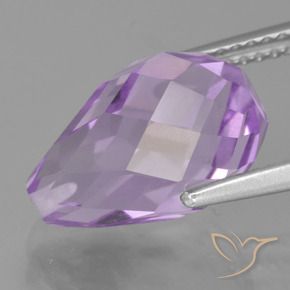 5.67カラットの天然アイリスバイオレットアメジスト、ブリオレット、VS