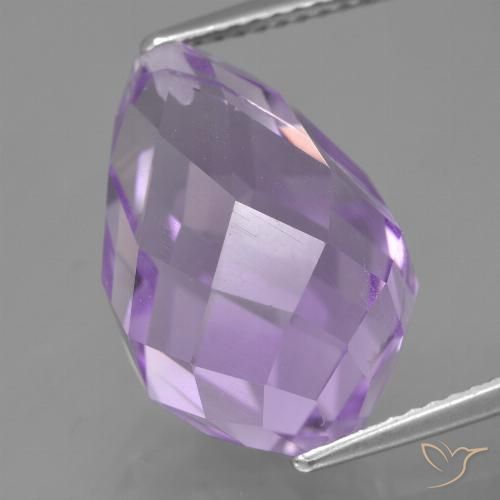 12.70ct 天然 ミディアムバイオレット アメジスト, ブリオレット, VS