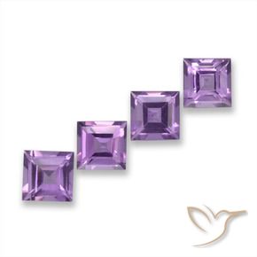 Shop natural 3.74ct ミディアムバイオレットピンク アメジスト gems, 四角形, from ブラジル at GemSelect. In stock, global shipping!