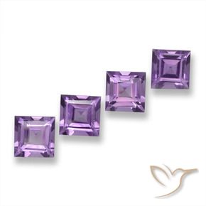 Shop natural 3.94ct ミディアムバイオレットピンク アメジスト gems, 四角形, from ブラジル at GemSelect. In stock, global shipping!