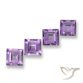 Shop natural 3.77ct ミディアムバイオレットピンク アメジスト gems, 四角形, from ブラジル at GemSelect. In stock, global shipping!
