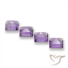 Shop natural 3.77ct ミディアムバイオレットピンク アメジスト gems, 四角形, from ブラジル at GemSelect. In stock, global shipping!