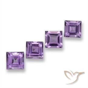 Shop natural 3.87ct ミディアムバイオレットピンク アメジスト gems, 四角形, from ブラジル at GemSelect. In stock, global shipping!