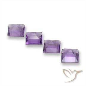 Shop natural 3.87ct ミディアムバイオレットピンク アメジスト gems, 四角形, from ブラジル at GemSelect. In stock, global shipping!