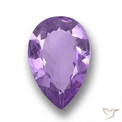 4.20ct 天然 パープルがかったバイオレット アメジスト, 洋梨の形, VS