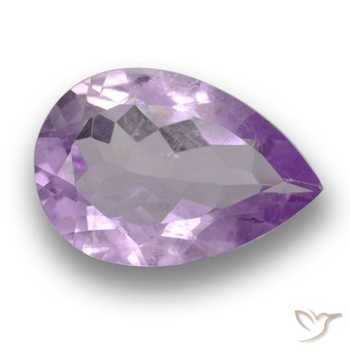 3.13ct 天然 ピンクがかったアイリスバイオレット アメジスト, 洋梨の形, VS