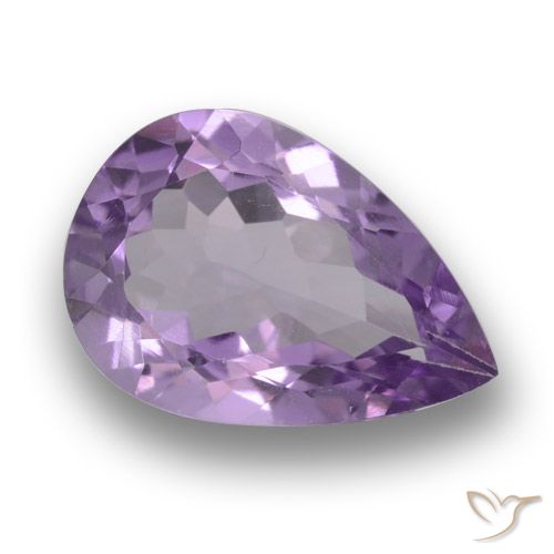 2.98ct 天然 ミディアムバイオレット アメジスト, 洋梨の形, VS