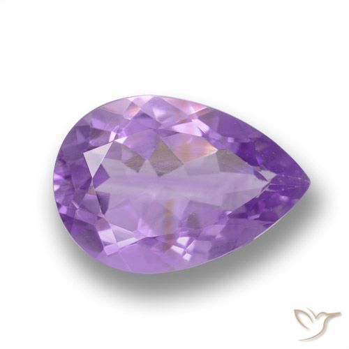 3.41ct 天然 アイリスバイオレット アメジスト, 洋梨の形, VVS