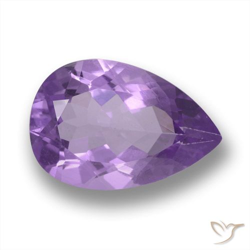 3.47ct 天然 ディープバイオレット アメジスト, 洋梨の形, VVS