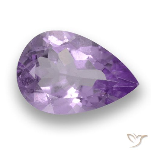 2.93ct 天然 ミディアムバイオレット アメジスト, 洋梨の形, VS