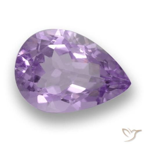 3.38ct 天然 ミディアムバイオレットピンク アメジスト, 洋梨の形, VS