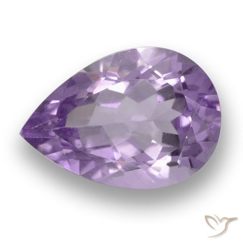 3.70ct 天然 ミディアムバイオレットピンク アメジスト, 洋梨の形, VS