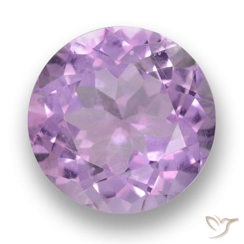 3.53ct 天然 ミディアムピンクバイオレット アメジスト, ラウンド, VVS-VS