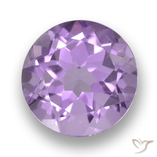2.74ct 天然 ピンクがかったバイオレット アメジスト, ラウンド, VVS