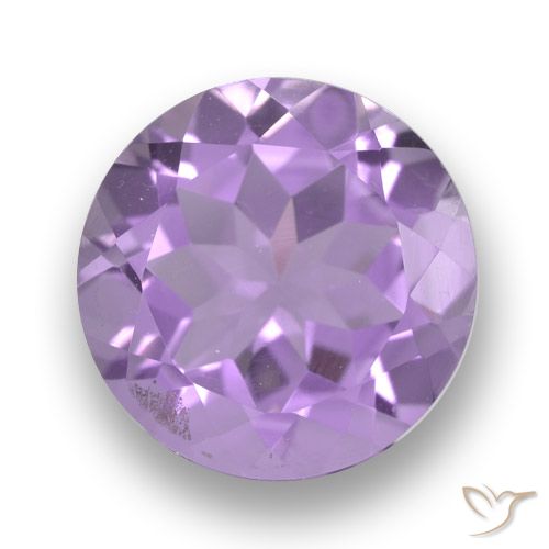 3.24ct 天然 ミディアムバイオレット アメジスト, ラウンド, VVS