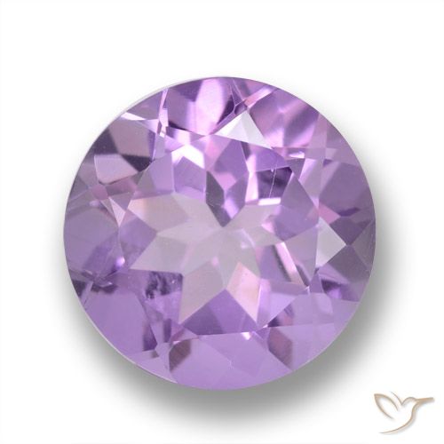 3.21ct 天然 ミディアムバイオレット アメジスト, ラウンド, VVS