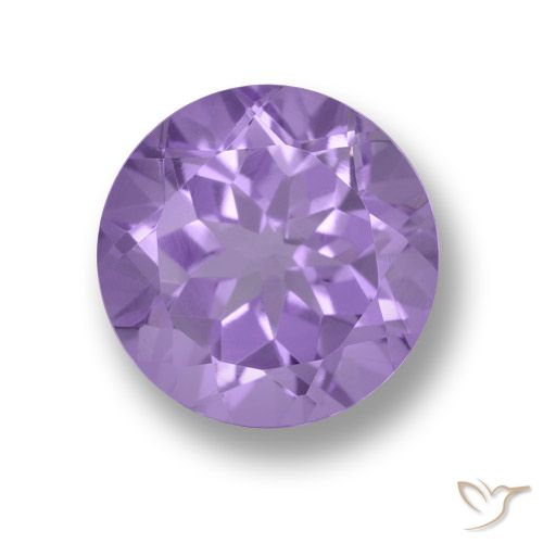 3.49ct 天然 ミディアムバイオレット アメジスト, ラウンド, VVS