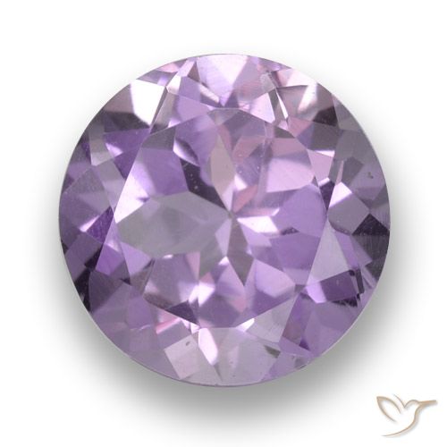 2.54ct 天然 ミディアムバイオレットピンク アメジスト, ラウンド, VVS