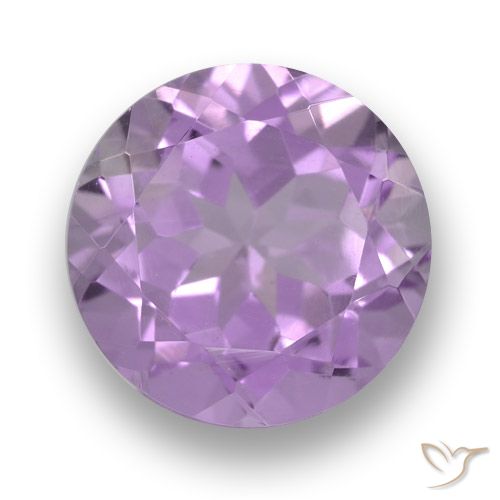 3.61ct 天然 ピンクがかったバイオレット アメジスト, ラウンド, VVS