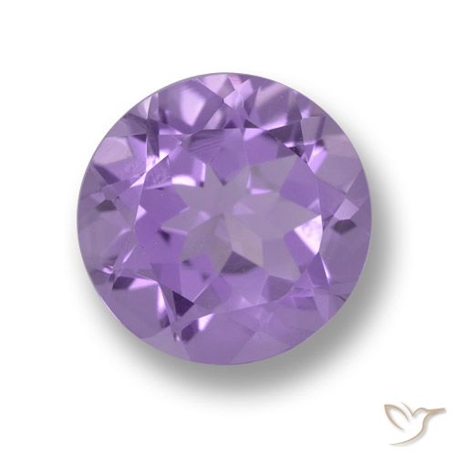 3.35ct 天然 ミディアムバイオレット アメジスト, ラウンド, VVS-VS