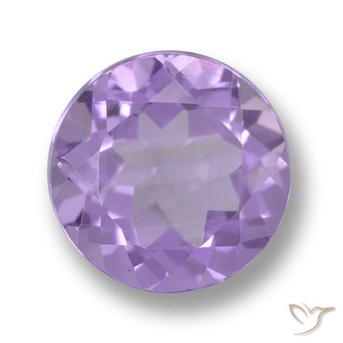 2.63ct 天然 ミディアムバイオレット アメジスト, ラウンド, VVS