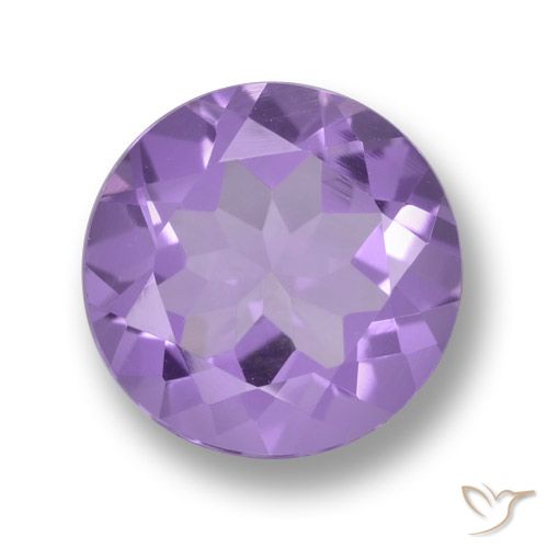 2.21ct 天然 ミディアムバイオレット アメジスト, ラウンド, VVS