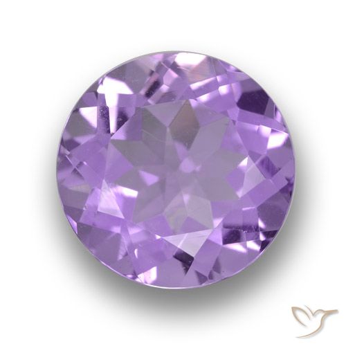 4.12ct 天然 ミディアムバイオレット アメジスト, ラウンド, VVS-VS