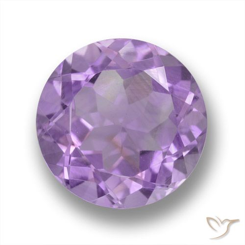 4.41ct 天然 ミディアムバイオレット アメジスト, ラウンド, VVS-VS