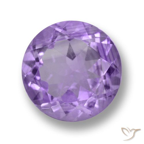 3.91ct 天然 濃い紫の色合い アメジスト, ラウンド, VS
