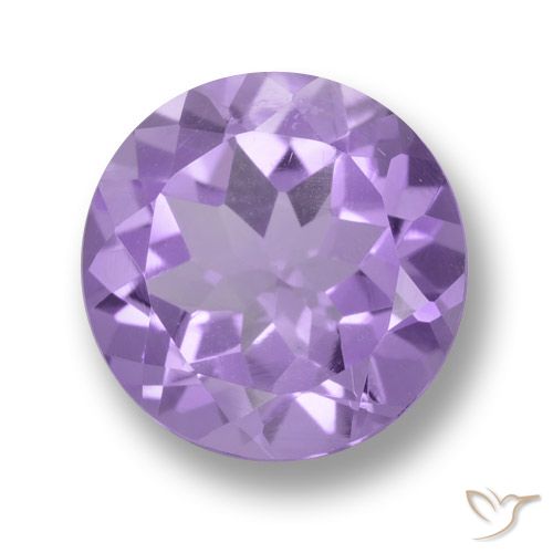 4.37ct 天然 ミディアムバイオレット アメジスト, ラウンド, VVS-VS