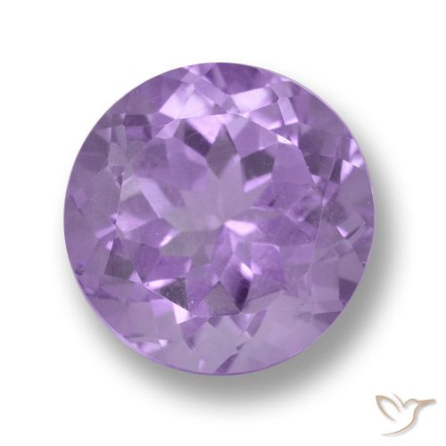 4.83ct 天然 ミディアムバイオレット アメジスト, ラウンド, VVS-VS