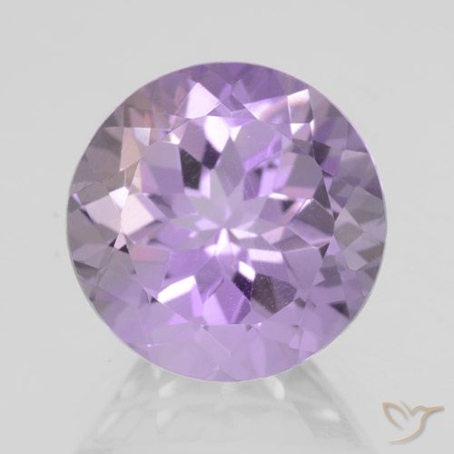 4.38ct 天然 ミディアムバイオレット アメジスト, ラウンド, VVS-VS