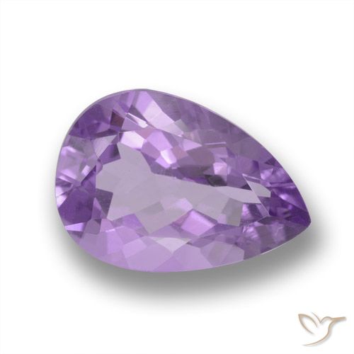 4.31ct 天然 ミディアムバイオレット アメジスト, 洋梨の形, VVS-VS