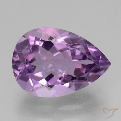 4.77ct 天然 パープルがかったバイオレット アメジスト, 洋梨の形, VVS