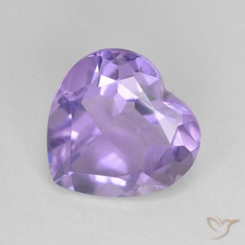 3.02ct 天然 ミディアムバイオレット アメジスト, 心臓, VS
