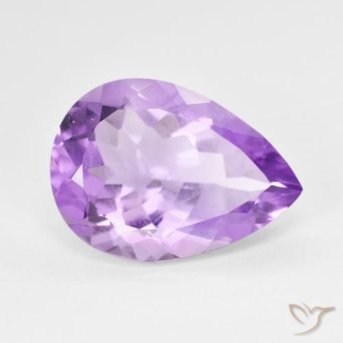 6.76ct 天然 ディープバイオレット アメジスト, 洋梨の形, VS